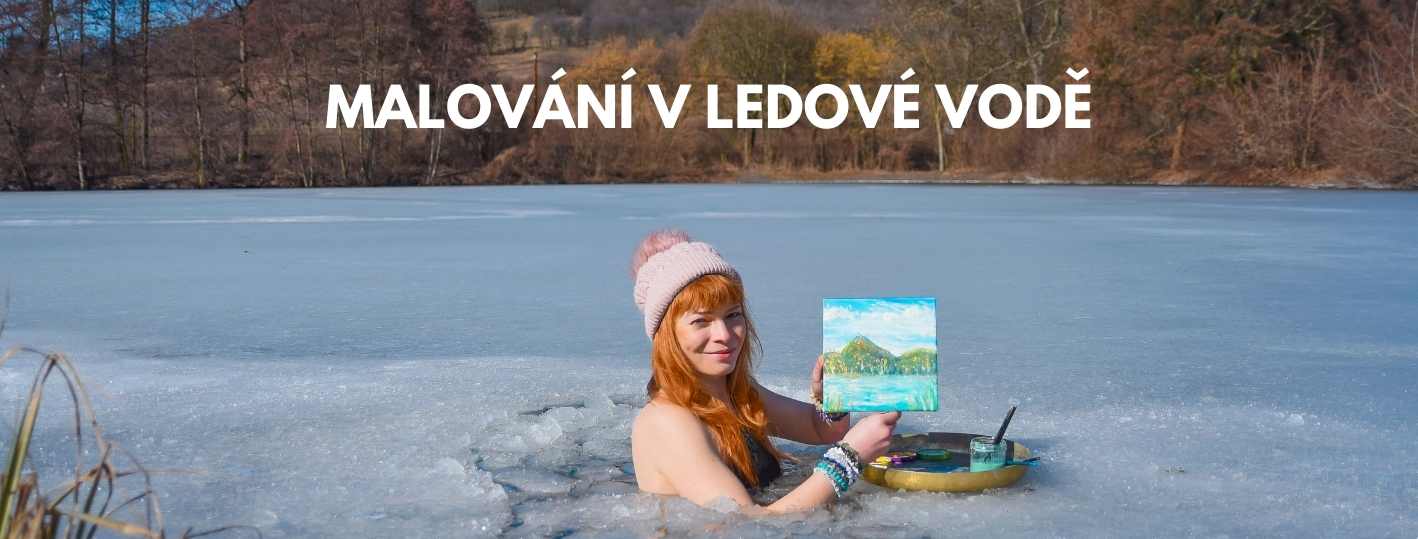 intuitivní malovaní v ledové vodě 